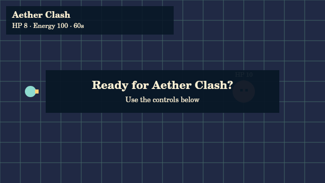 Aether Clash actual tutorial ready state