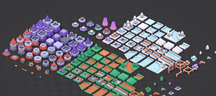 Tower Defense Kit — selected actual pack artwork by Kenney