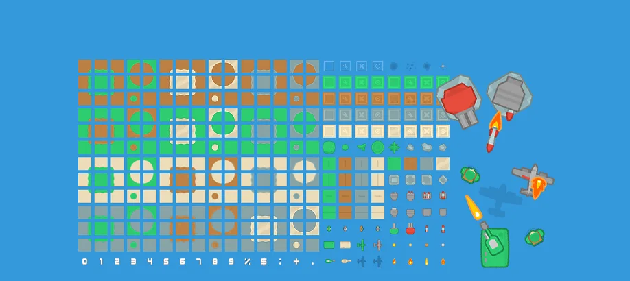 Tower Defense (Top-Down) — selected actual pack artwork by Kenney