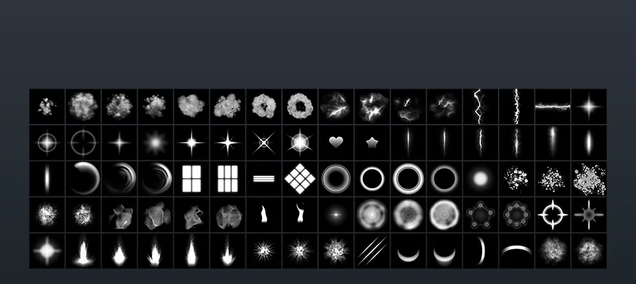 Particle Pack — selected actual pack artwork by Kenney