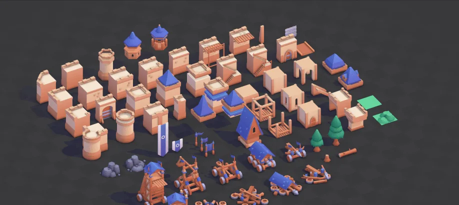 Castle Kit — selected actual pack artwork by Kenney